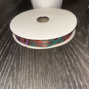 vintage satin ribbon 1 Inch Colorful Design‎
